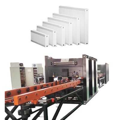 Refroidissement des parois à ailettes ondulées pour transformateur de puissance à distribution, radiateur immergé dans l'huile, ligne de production de soudage automatique des ailettes