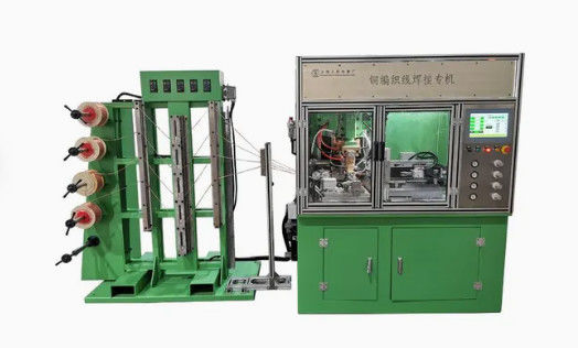 Cuivre automatique de machine de soudure du fil 120KVA coupant la ligne métallique soudeuse