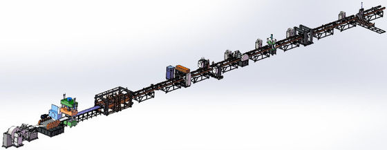 Ligne de production de radiateurs de transformateurs de fabrication intelligente