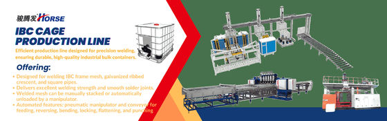 Ligne de production de soudage simultanée de la cage à baril IBC