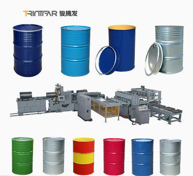Ligne de production de tambours en acier de 200 litres 11 personnes