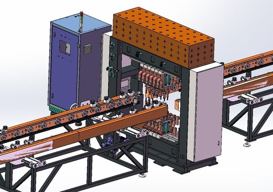 Ligne de production de refroidisseur à transformateur entièrement automatique de chargement et de déchargement automatiques