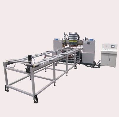 Fully automatically controlled gantry welding machine for metal grid structures, steel wire mesh welding machine, gantry steel wire mesh welding equipment, with factory direct sales.