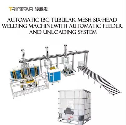 Ligne de production de cadres de fûts IBC (équipée d'une cintreuse) fonctionnement entièrement automatique / guide d'utilisation automatisé / ligne de production de fûts ton entièrement automatique / production et vente directes d'usine équip