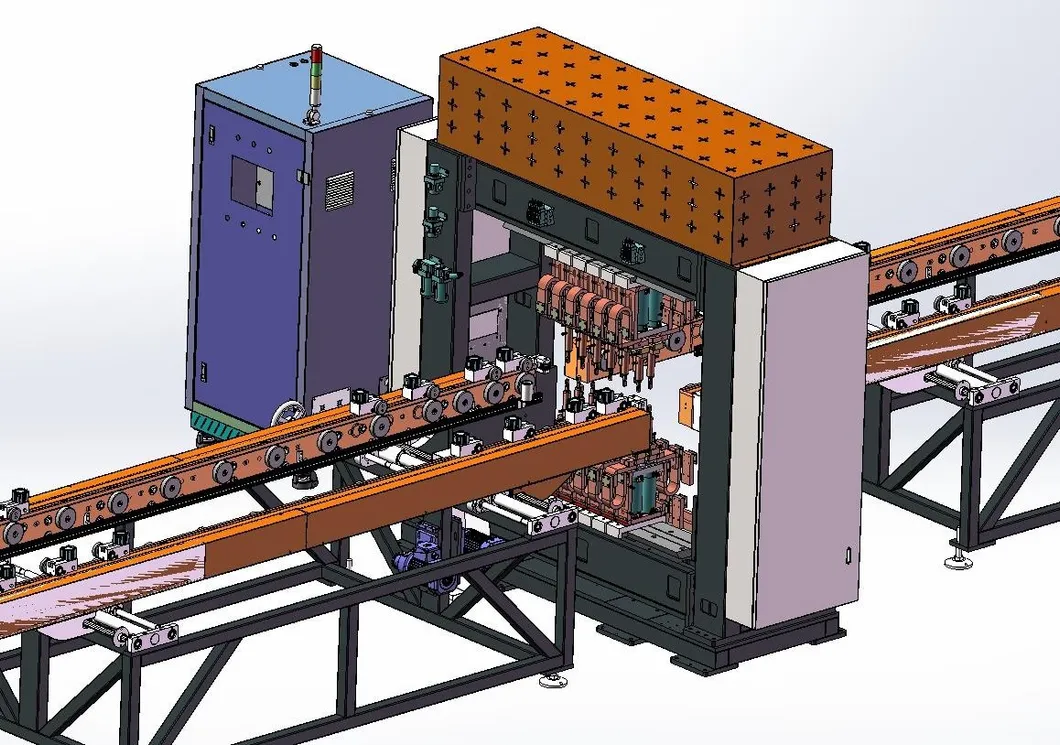 Ligne de production automatisée pour les ailerons des dissipateurs de chaleur des transformateurs 6