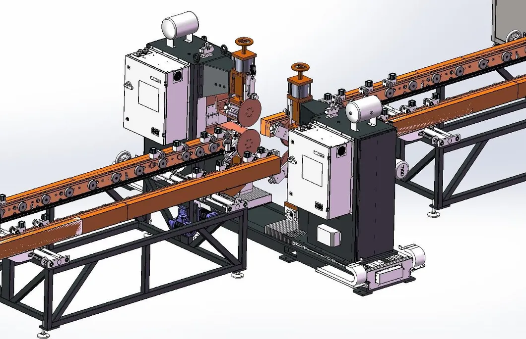 Ligne de production automatisée pour les ailerons des dissipateurs de chaleur des transformateurs 7