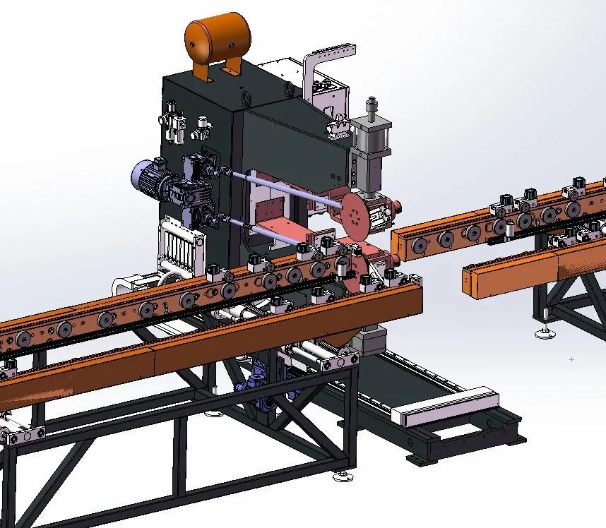 Ligne de production automatisée pour les ailerons des dissipateurs de chaleur des transformateurs 8