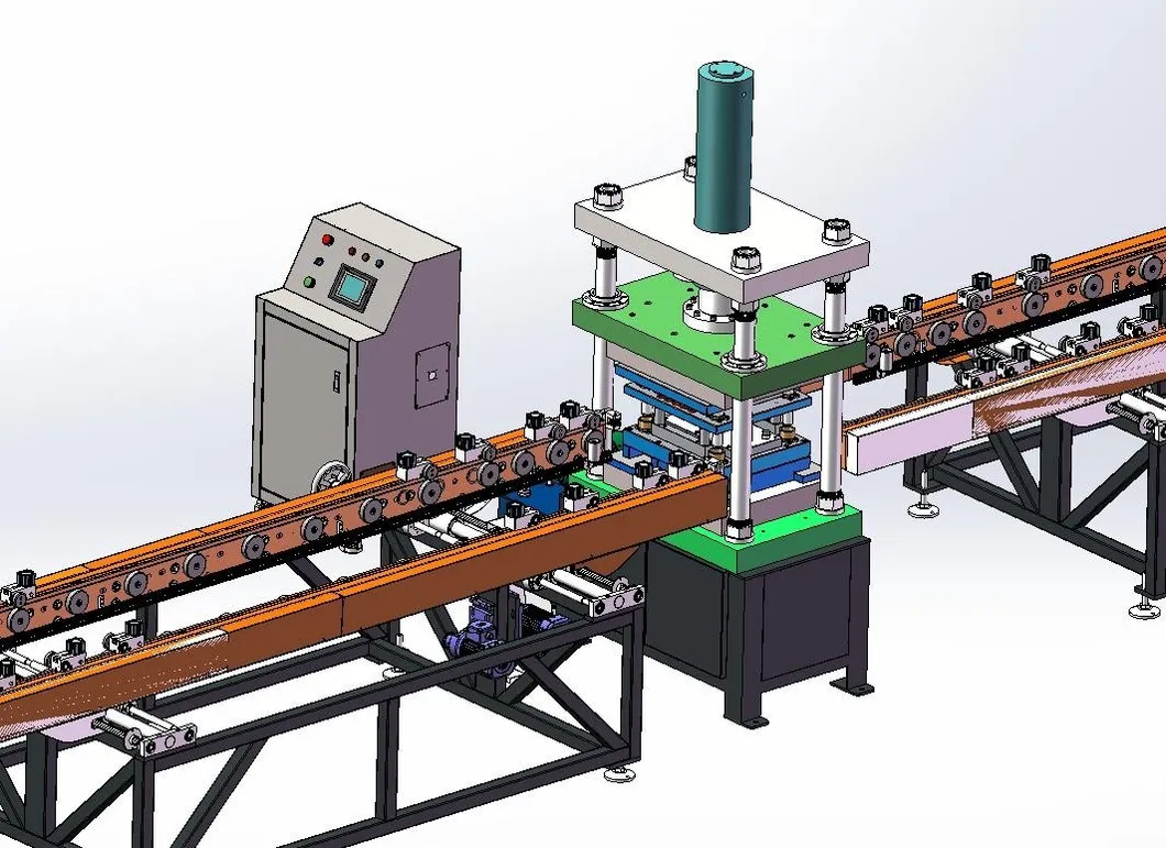 Ligne de production automatisée pour les ailerons des dissipateurs de chaleur des transformateurs 10