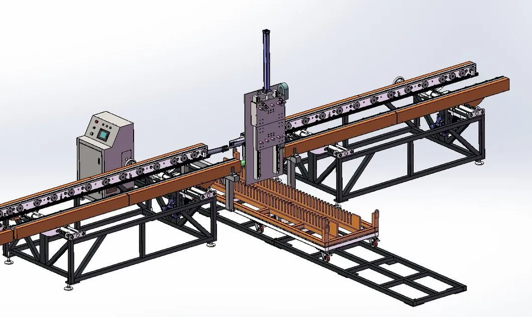 Ligne de production automatisée pour les ailerons des dissipateurs de chaleur des transformateurs 11