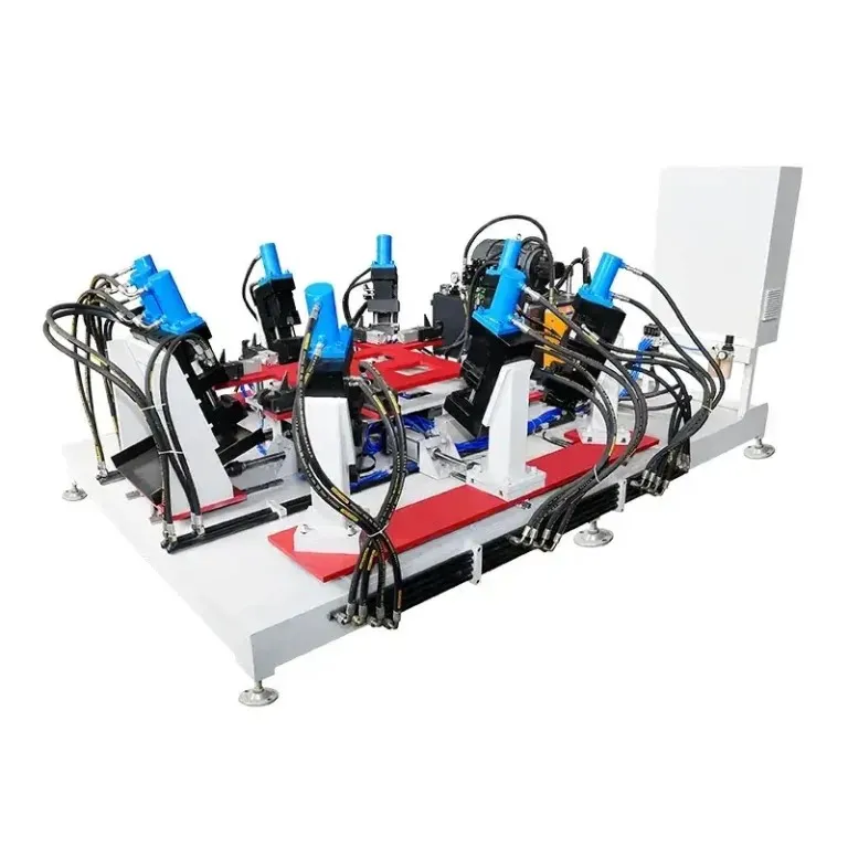 Machine à souder et plier les cadres durables. Configuration de capacité : 150-200 pièces/8h. Plie un cadre toutes les 15-20 secondes. 5