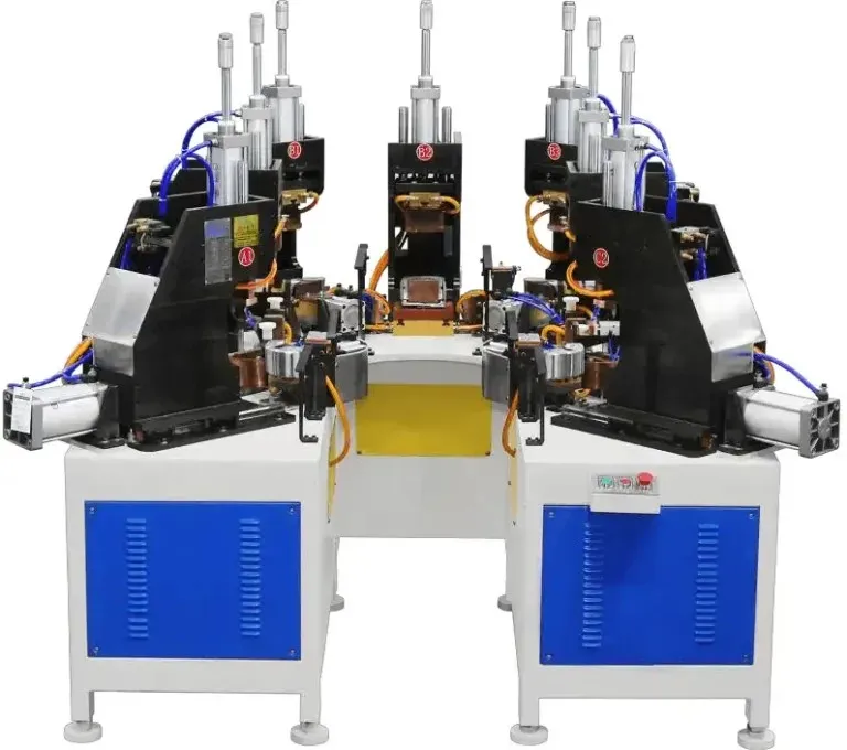 Machine à souder et plier les cadres durables. Configuration de capacité : 150-200 pièces/8h. Plie un cadre toutes les 15-20 secondes. 7